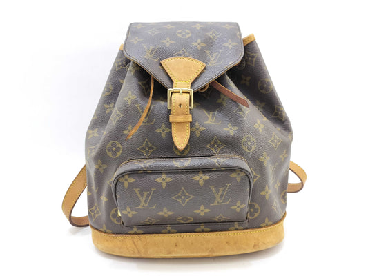 LOUIS VUITTON Monogram Louis Vuitton M51136 Montsouris MM Monogram Backpack