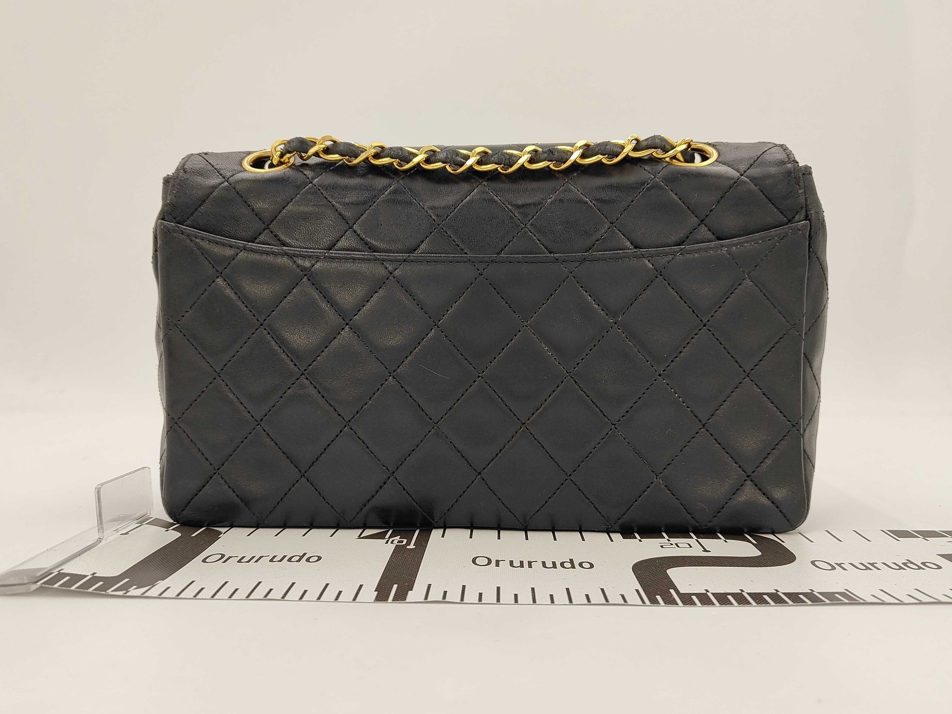 CHANEL CHANEL Design Stitch Matelasse Shoulder Bag Black
