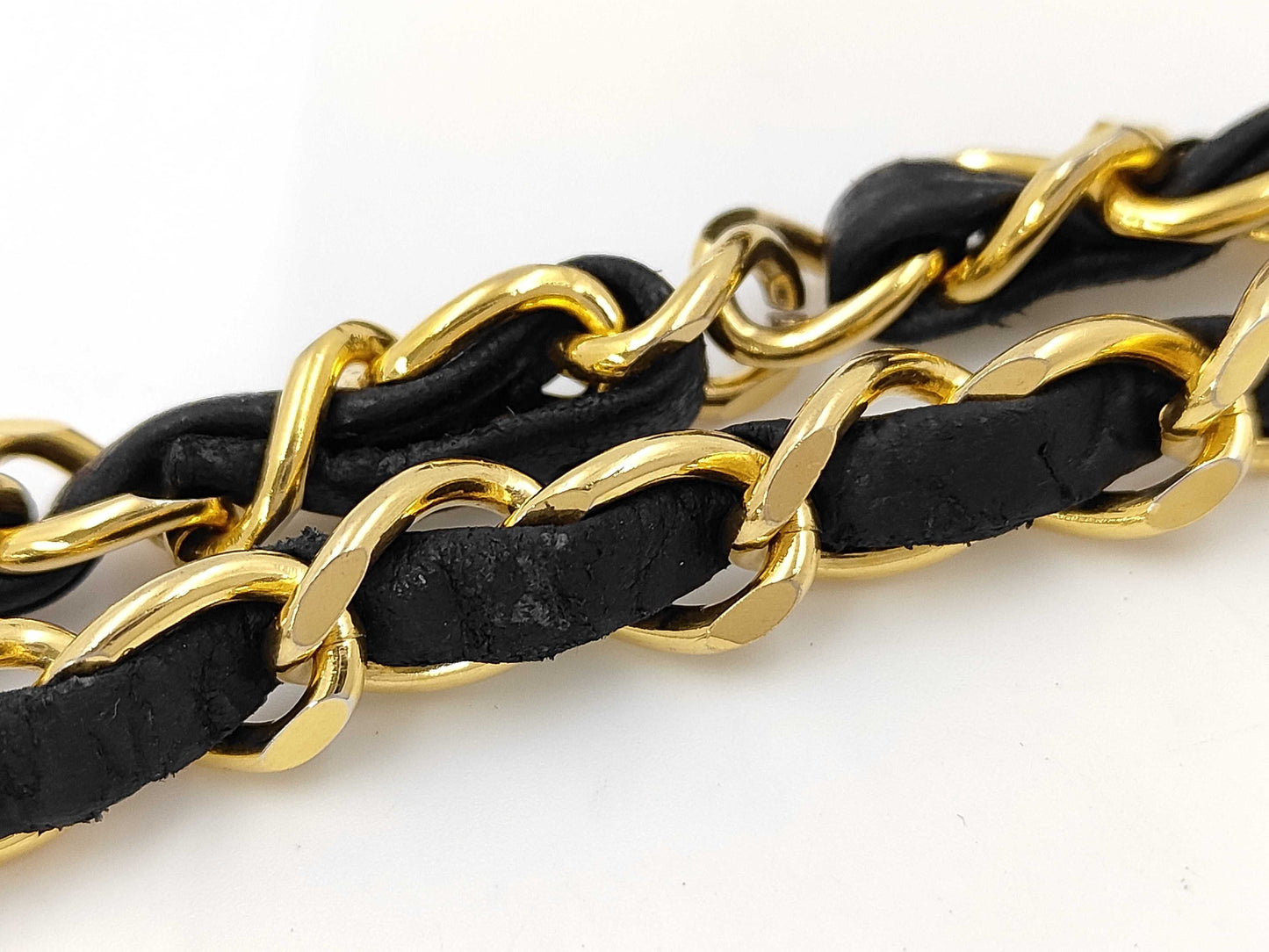 CHANEL CHANEL Design Stitch Matelasse Shoulder Bag Black