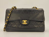 CHANEL CHANEL Design Stitch Matelasse Shoulder Bag Black