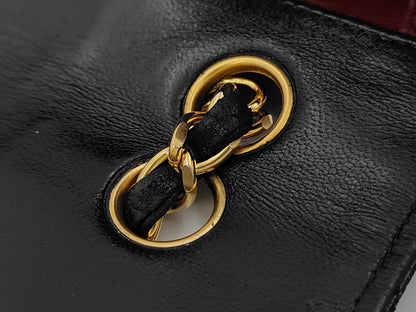 CHANEL CHANEL Design Stitch Matelasse Shoulder Bag Black