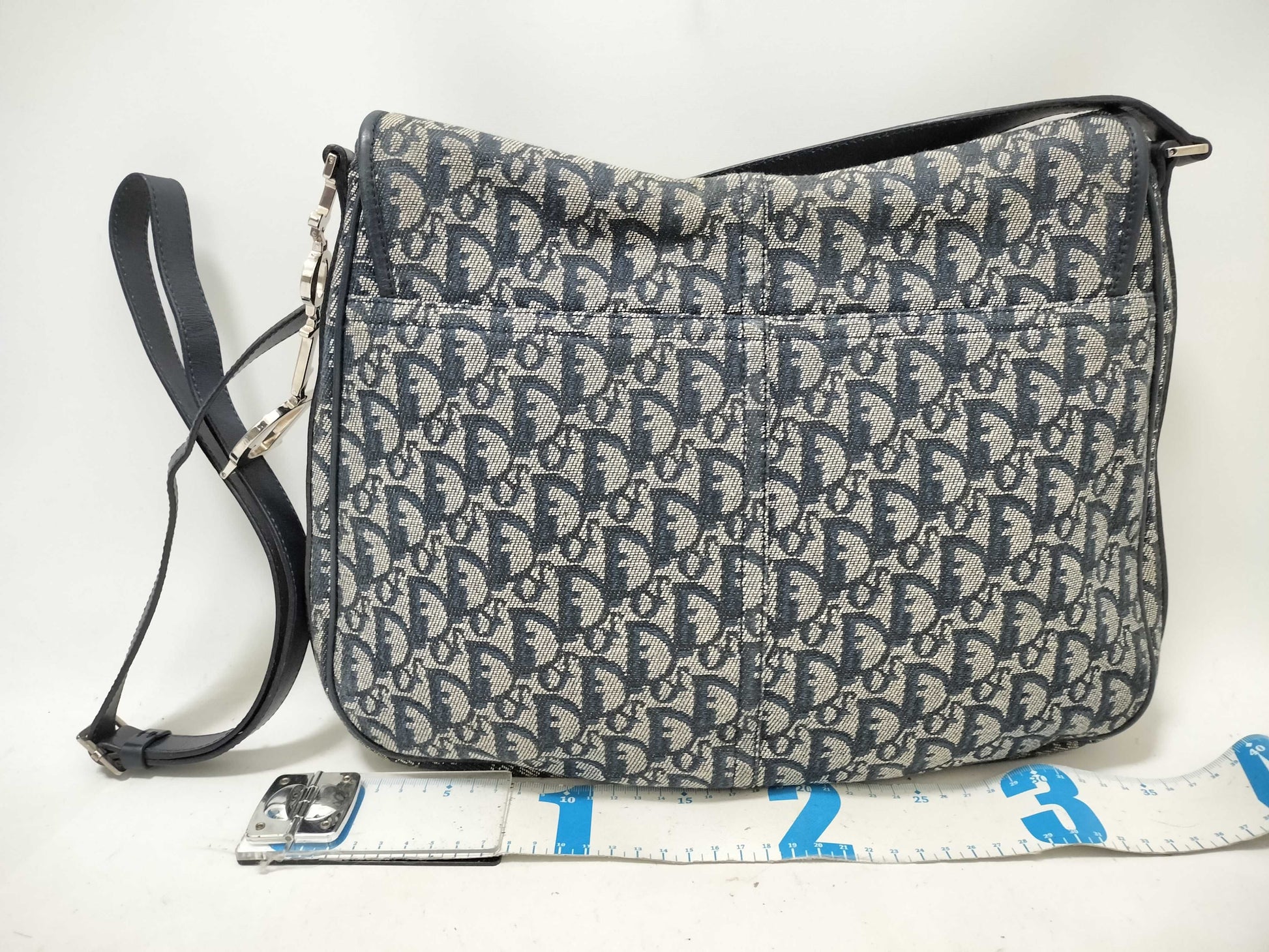 Dior Trotter Shoulder Bag, Trotter Canvas Navy