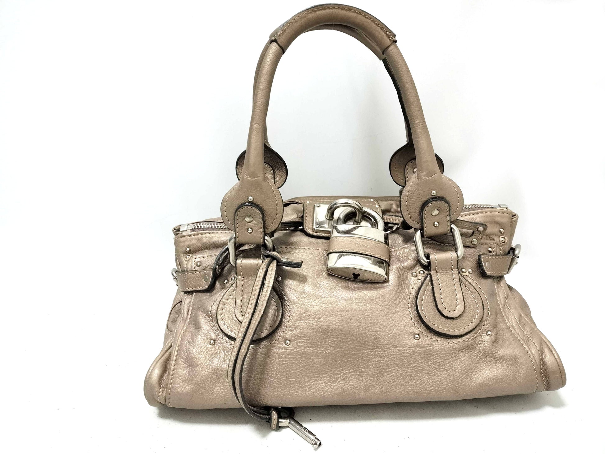 Chloe Paddington Bag with Padlock Key Handbag