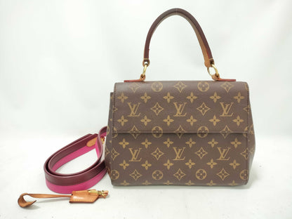 LOUIS VUITTON Monogram LV Cluny BB Monogram Brown Handbag
