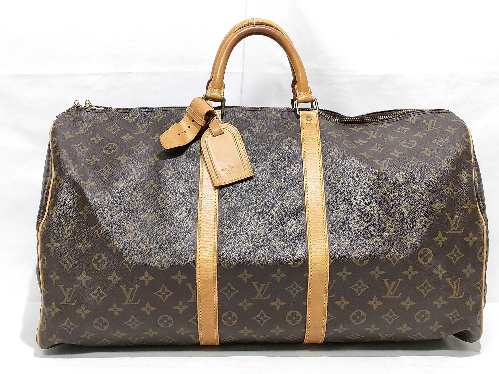 LOUIS VUITTON Monogram Louis Vuitton Keepall 55 Boston Bag
