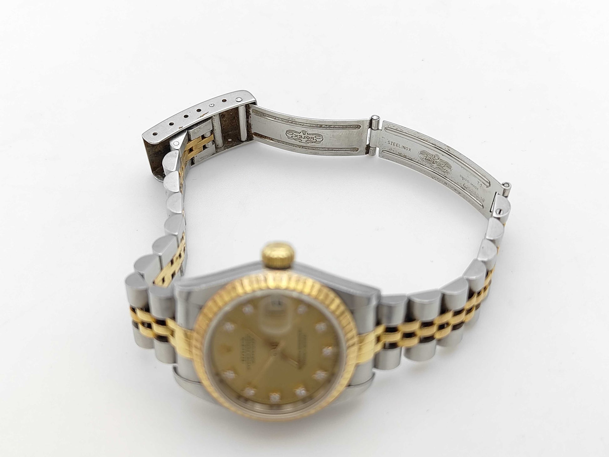 ROLEX 69173G S322661 Champagne Dial Jubilee Bracelet Women's Watch