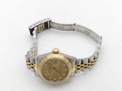 ROLEX 69173G S322661 Champagne Dial Jubilee Bracelet Women's Watch