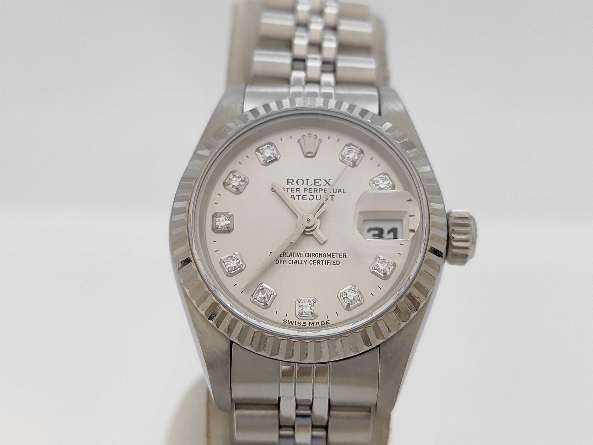 ROLEX 69174G U522009 Silver Dial Jubilee Bracelet Women's Watch