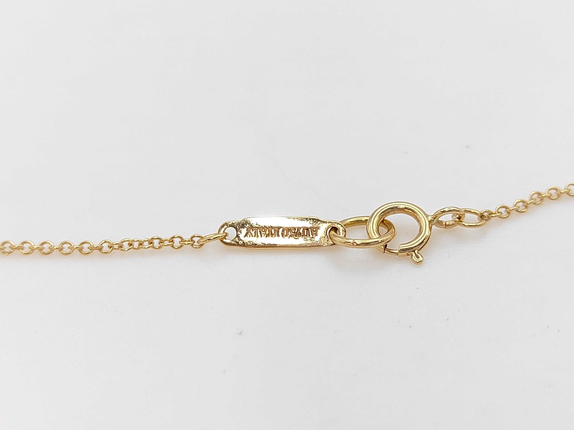 Tiffany & Co. Open Atlas YG AU750 2.2g Necklace 