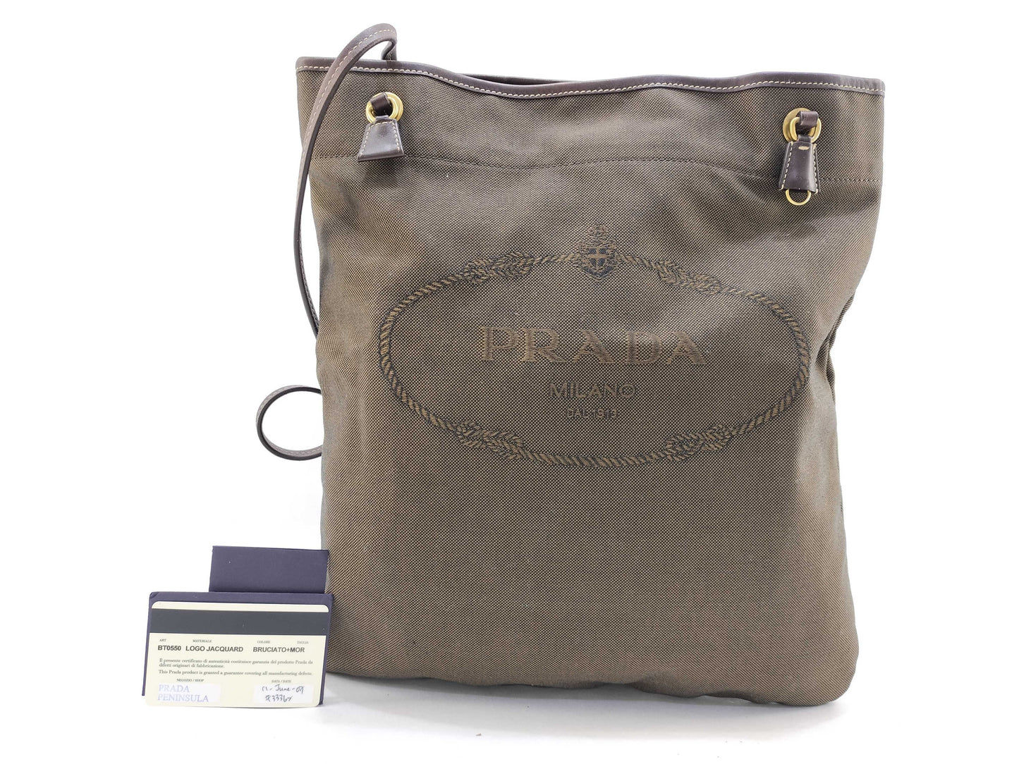 PRADA PRADA Jacquard Tote Bag Tote Bag Shoulder Bag