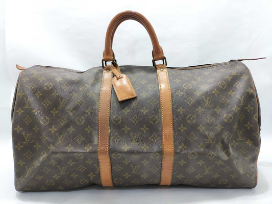 LOUIS VUITTON Monogram Keepall Bandouliere 55 Boston Bag Boston Bag