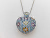 Colored Stone D0.19ct K18 25.4g Necklace 