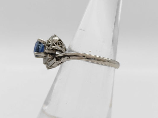 S0.80ct D0.43ct Pt900 5.9g Ring 