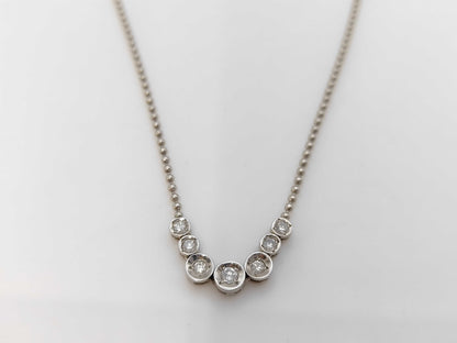 D0.30ct Pt850 7.0g Necklace 