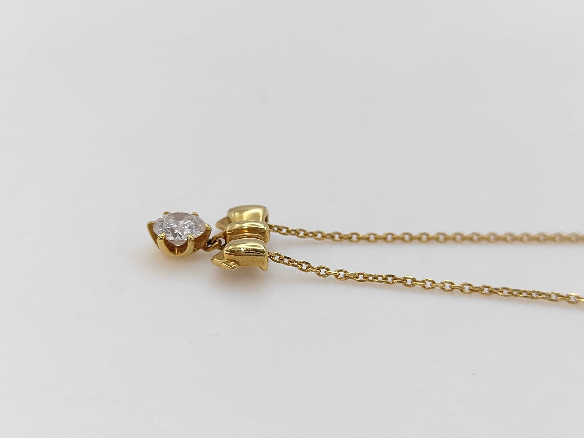 D0.33ct K18 2.5g Necklace 
