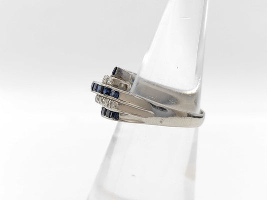 S1.79ct D0.39ct Pt900 9.0g Ring 
