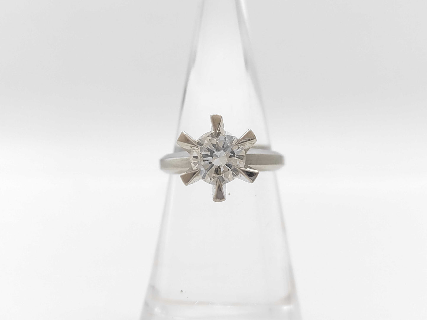 D1.21ct Pt900 8.9g Ring 