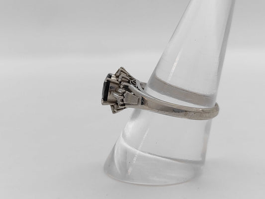 S1.41ct D0.31ct Pt900 6.2g Ring 