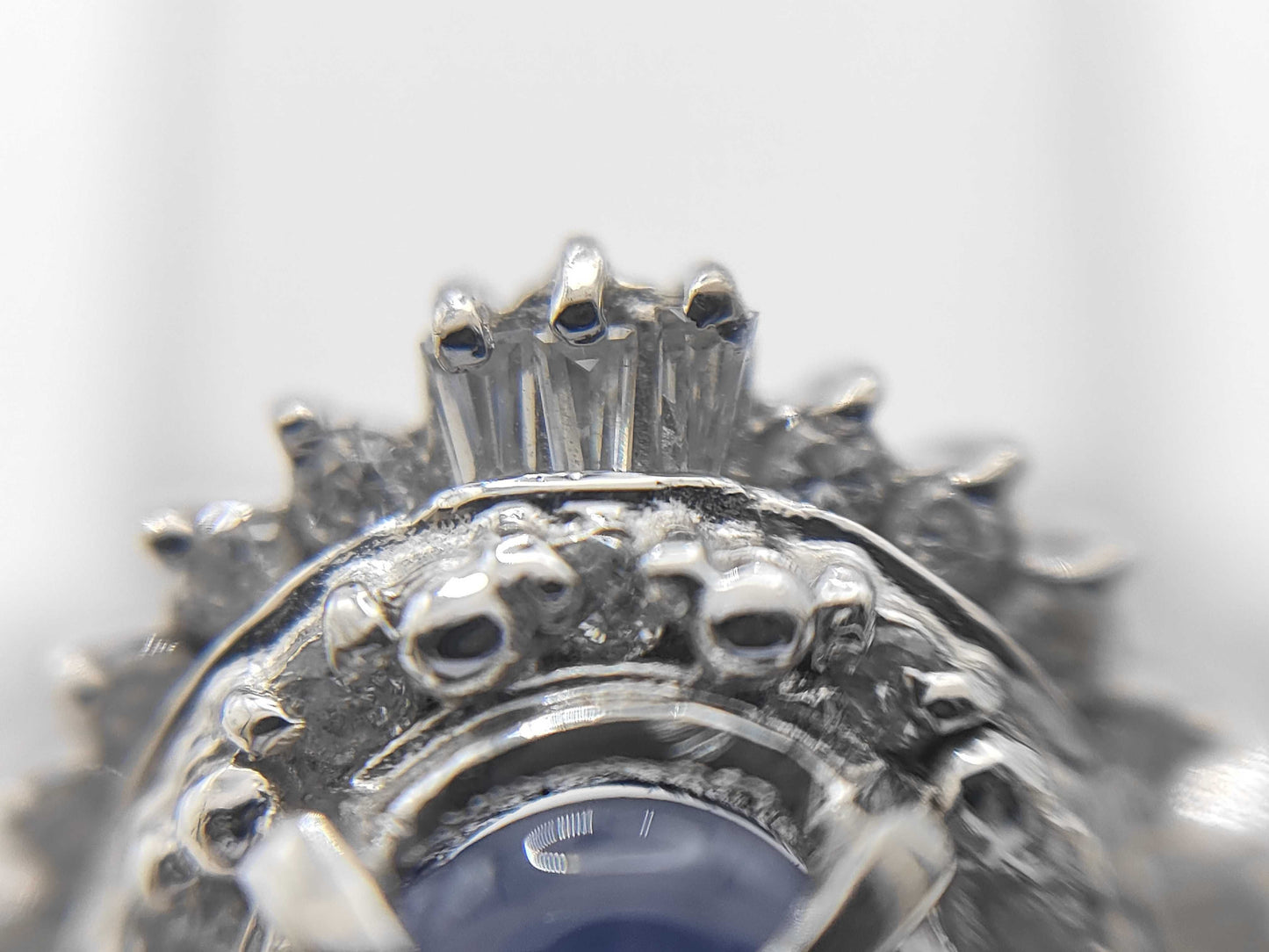 SS1.58ct D0.30ct Pt900 5.9g Ring 