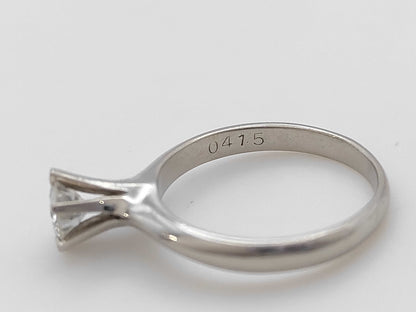 D0.415ct Pt900 3.9g Ring 
