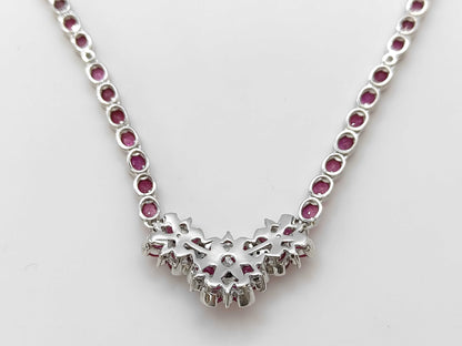 R17.70ct D0.50ct K18WG 29.2g Necklace 