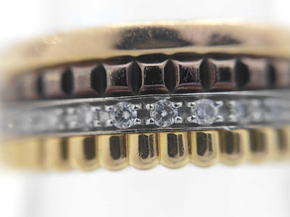 BOUCHERON Quatre Classic T49 Diamond Three-Color 750/METAL 9.7g Ring 