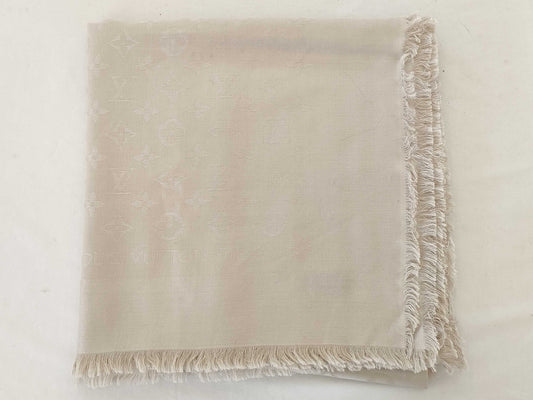 LOUIS VUITTON Monogram Louis Vuitton Scarf 140 Monogram Scarf with Tag