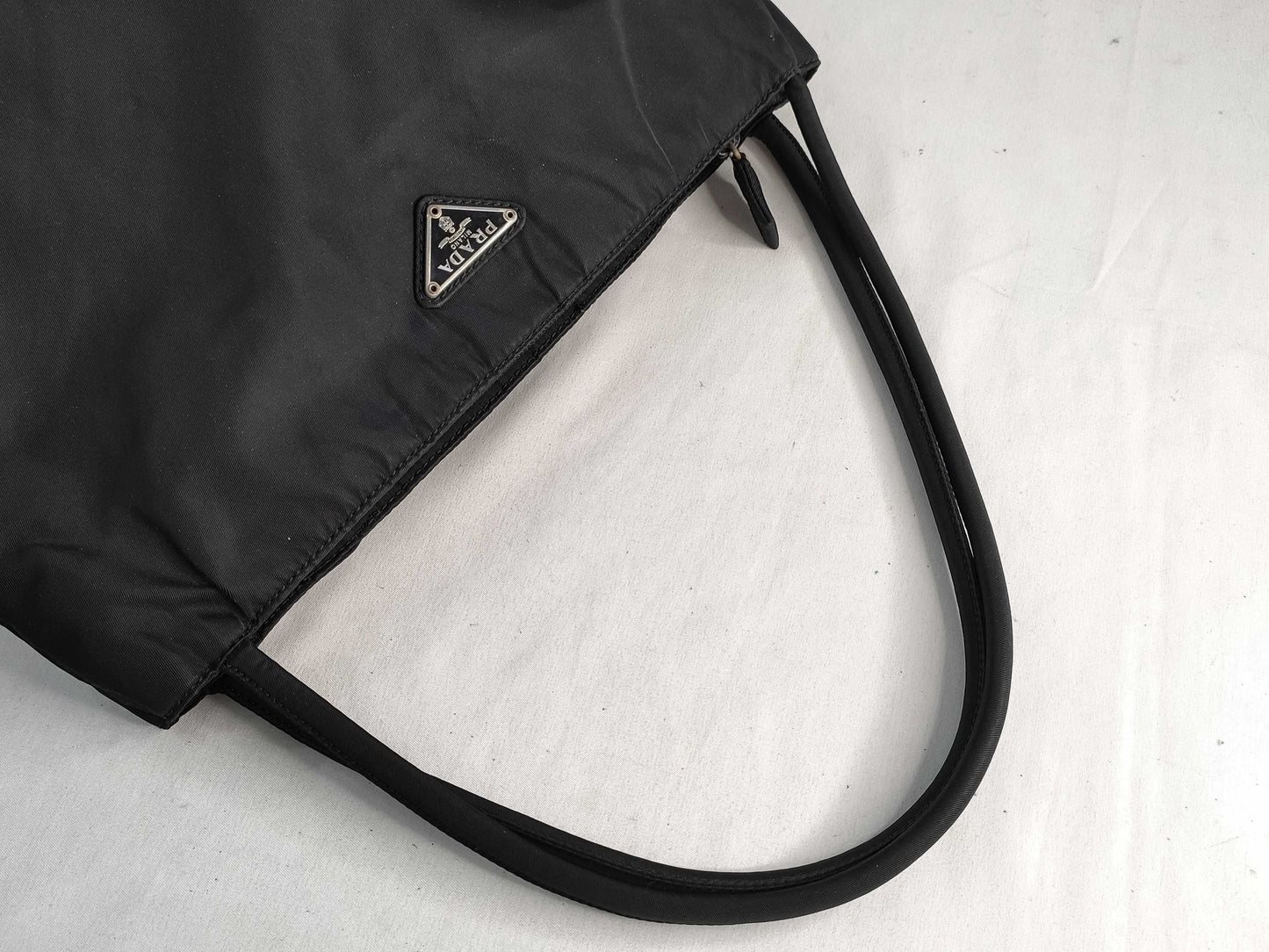 PRADA Nylon Prada Nylon Tote Bag with Triangle Logo
