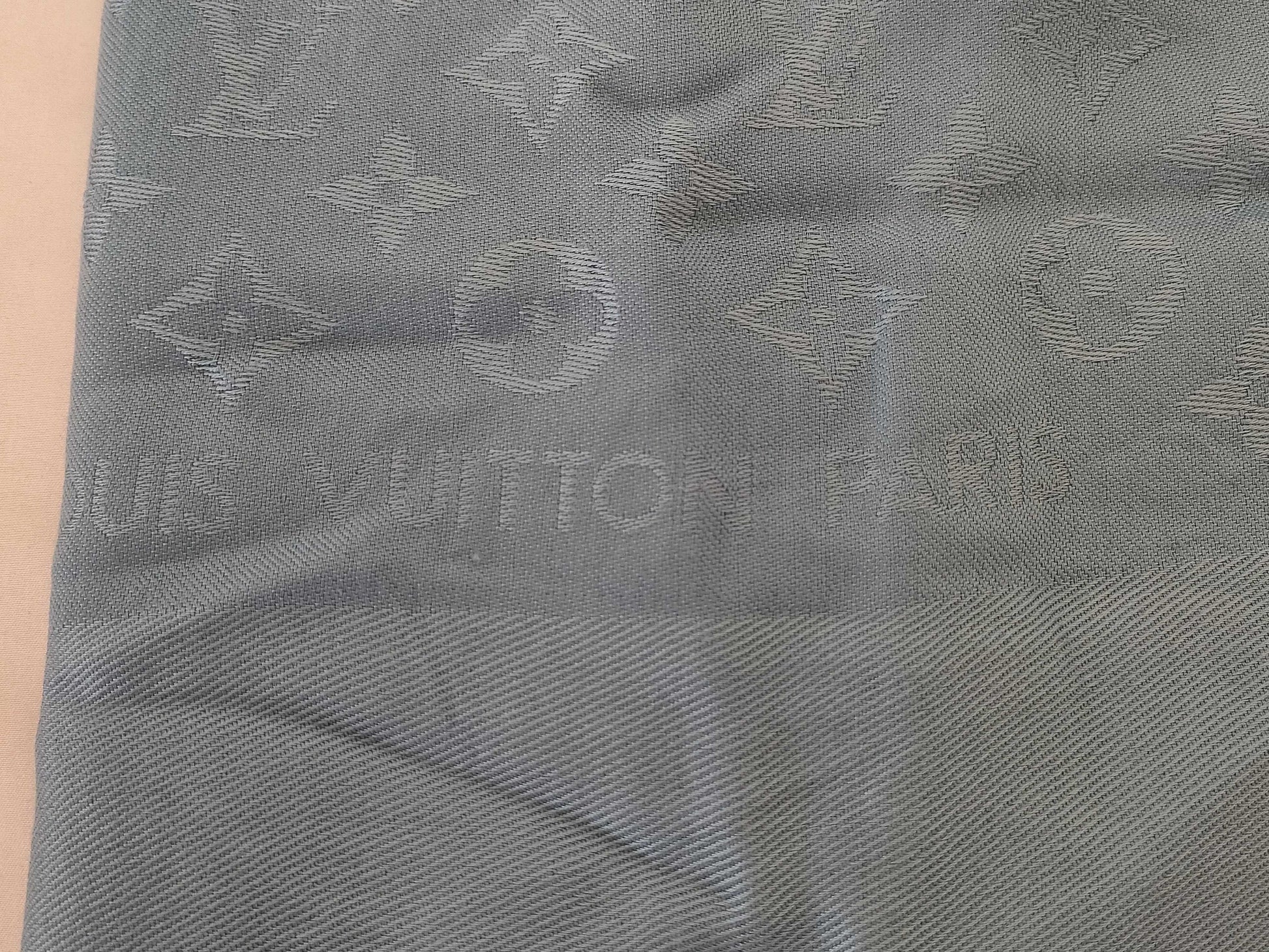 LOUIS VUITTON Monogram Louis Vuitton Scarf 140 Monogram Scarf with Tag