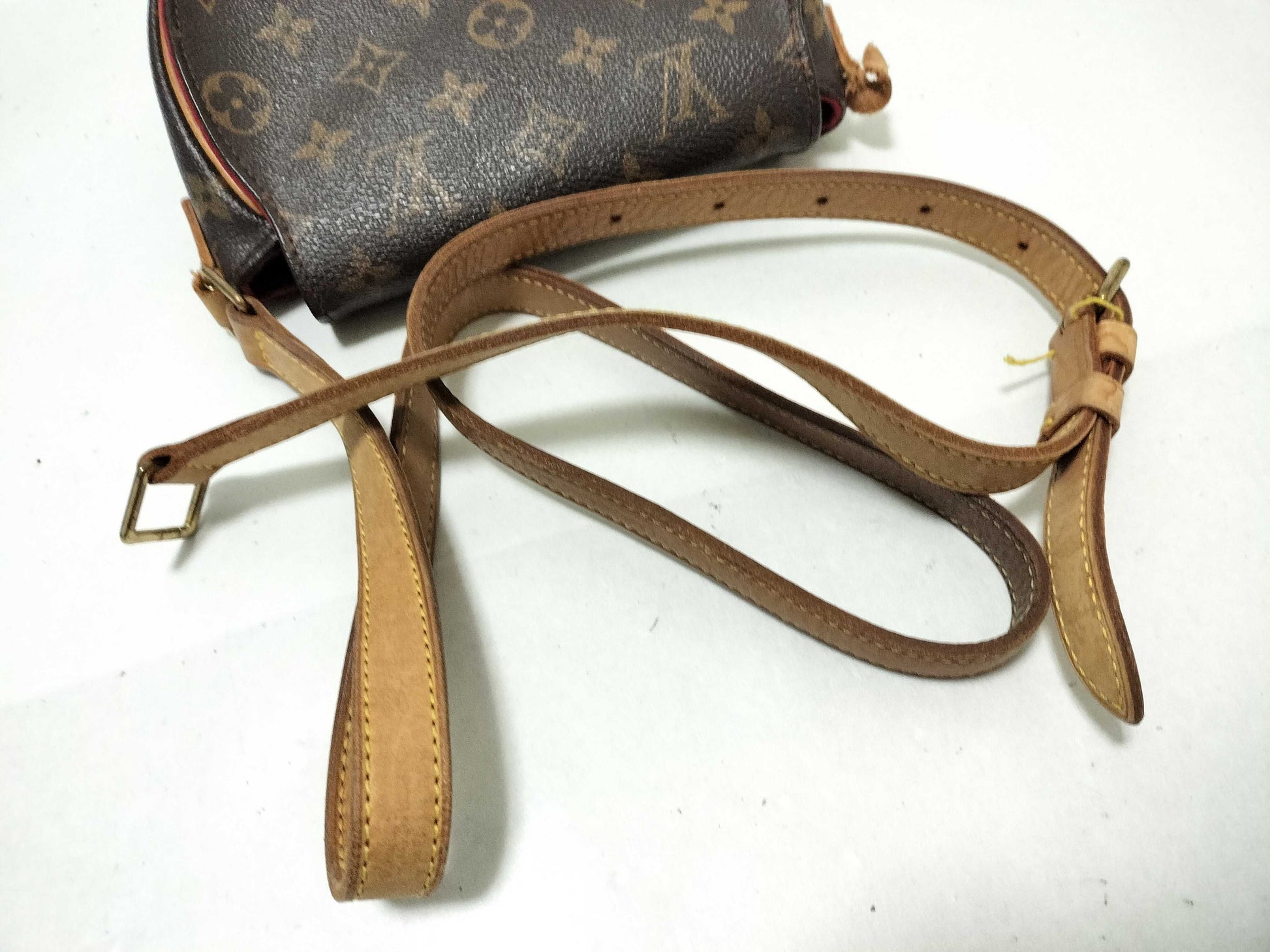 LOUIS VUITTON Monogram LV Tan Blanc M51179 Shoulder Bag