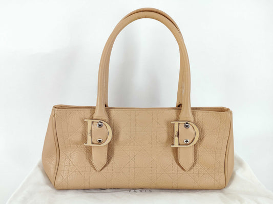 Dior Christian Dior Cannage Beige Handbag