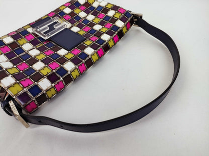 FENDI Mamma Bucket Tile Multicolor Handbag