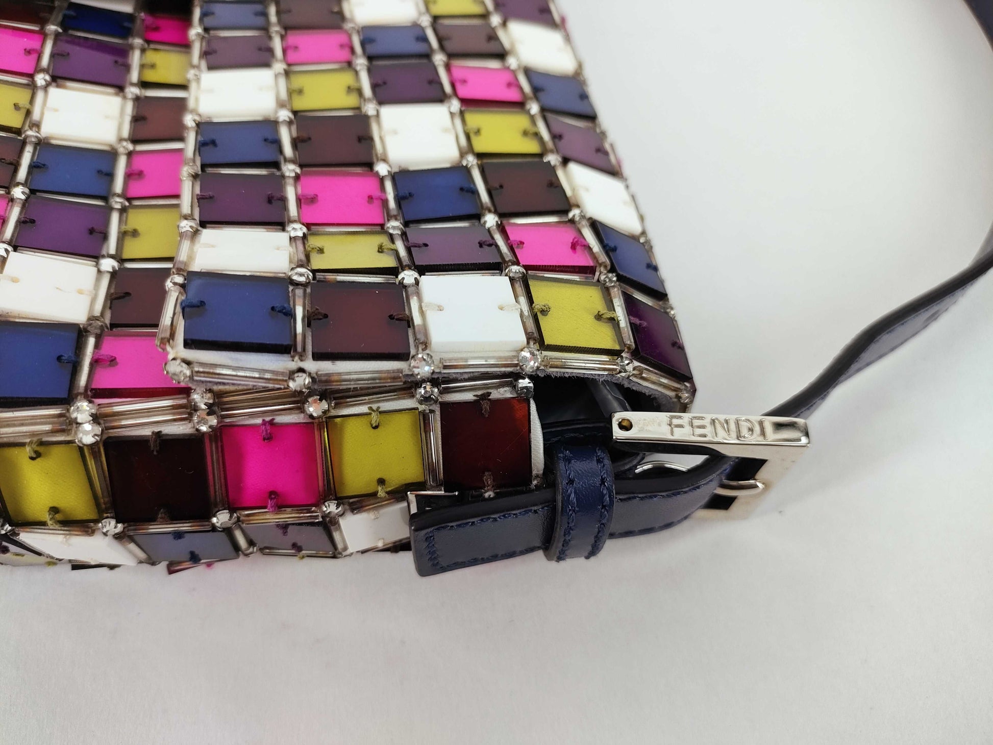 FENDI Mamma Bucket Tile Multicolor Handbag