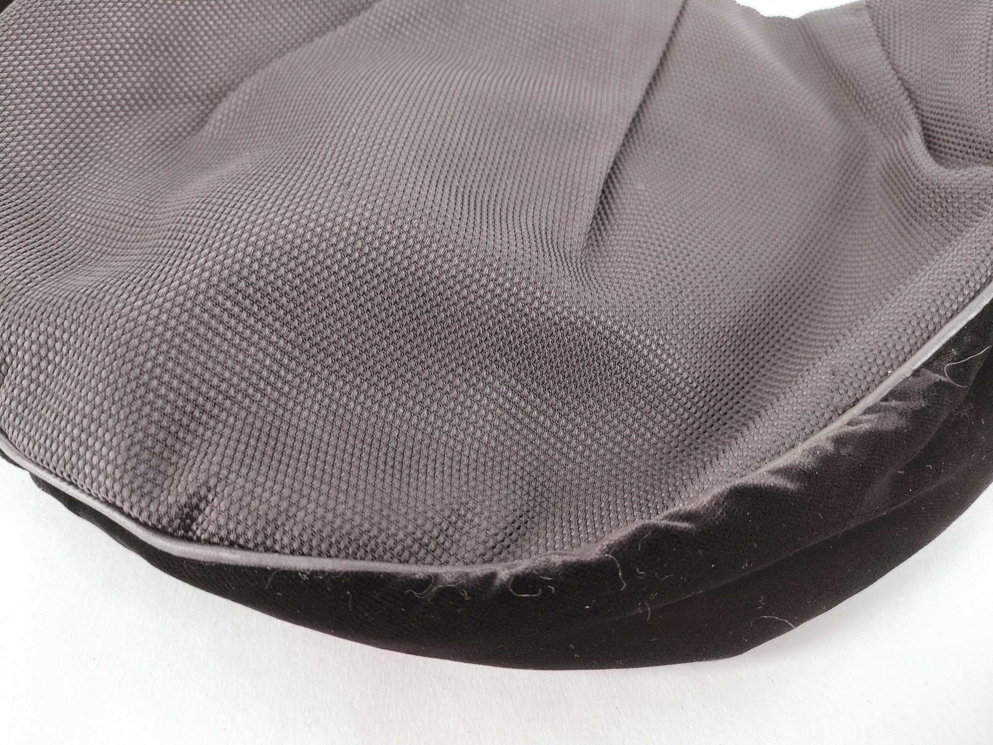 SAINT LAURENT Canvas Velvet Logo Mombasa Style Shoulder Bag