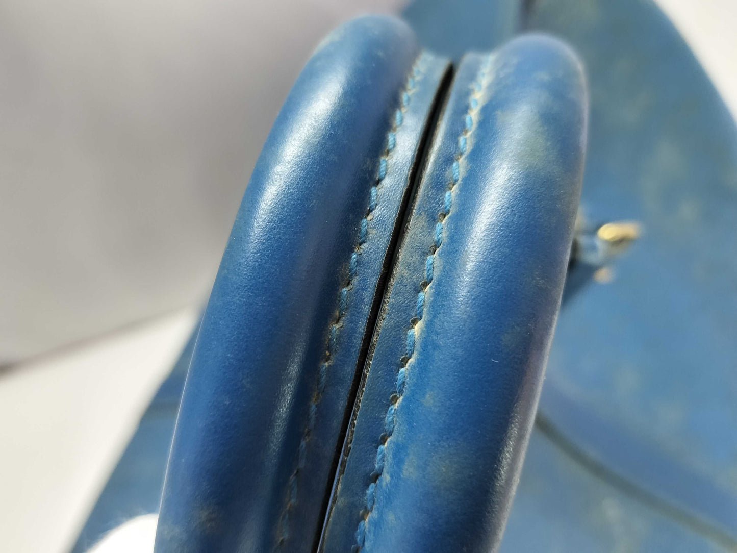 LOUIS VUITTON Epi Keepall 55 Toledo Blue Boston Bag