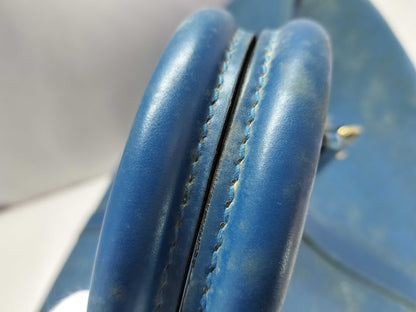 LOUIS VUITTON Epi Keepall 55 Toledo Blue Boston Bag