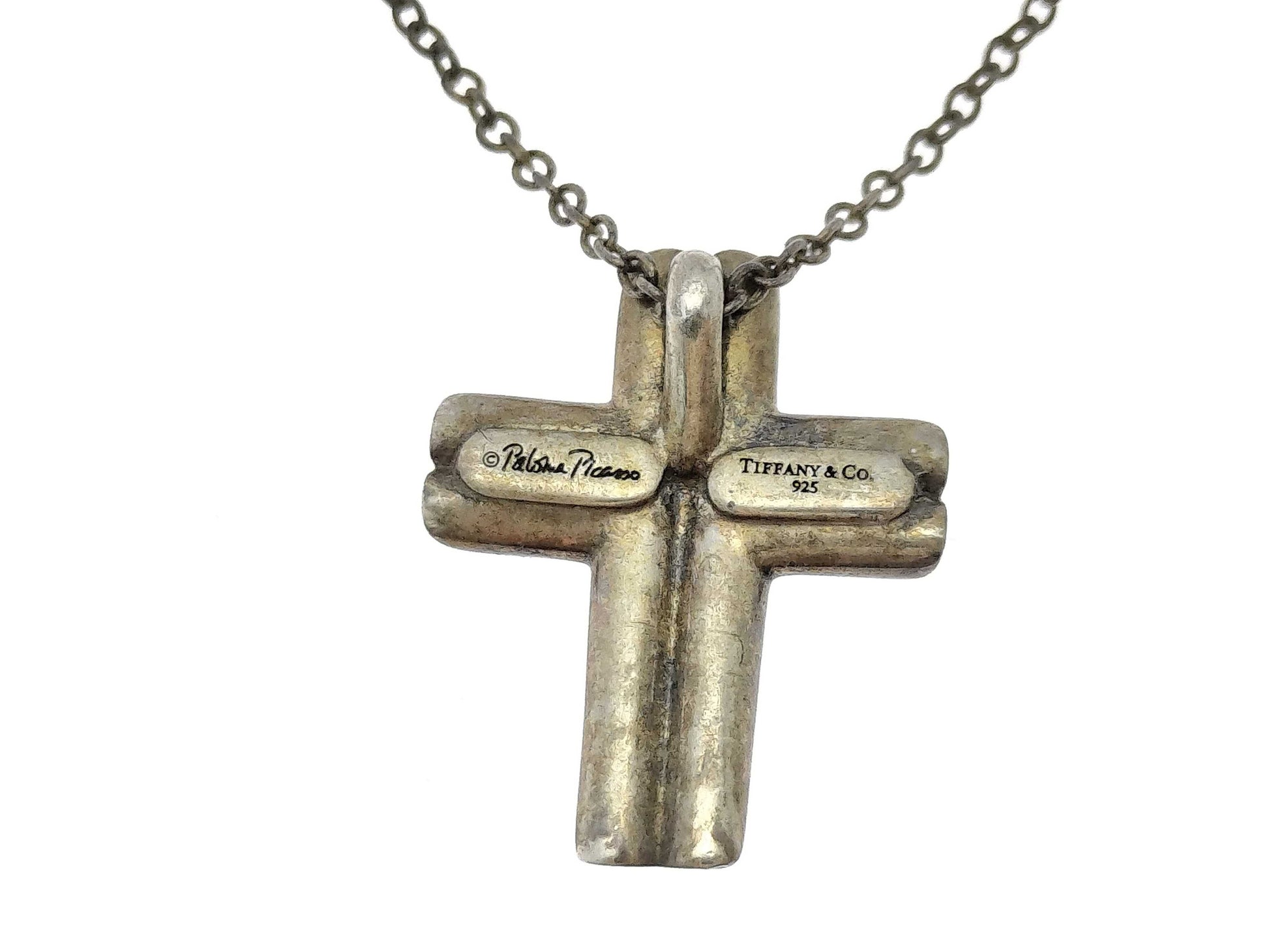 Tiffany & Co. Cross Motif Tiffany Tenderness Heart Cross Necklace