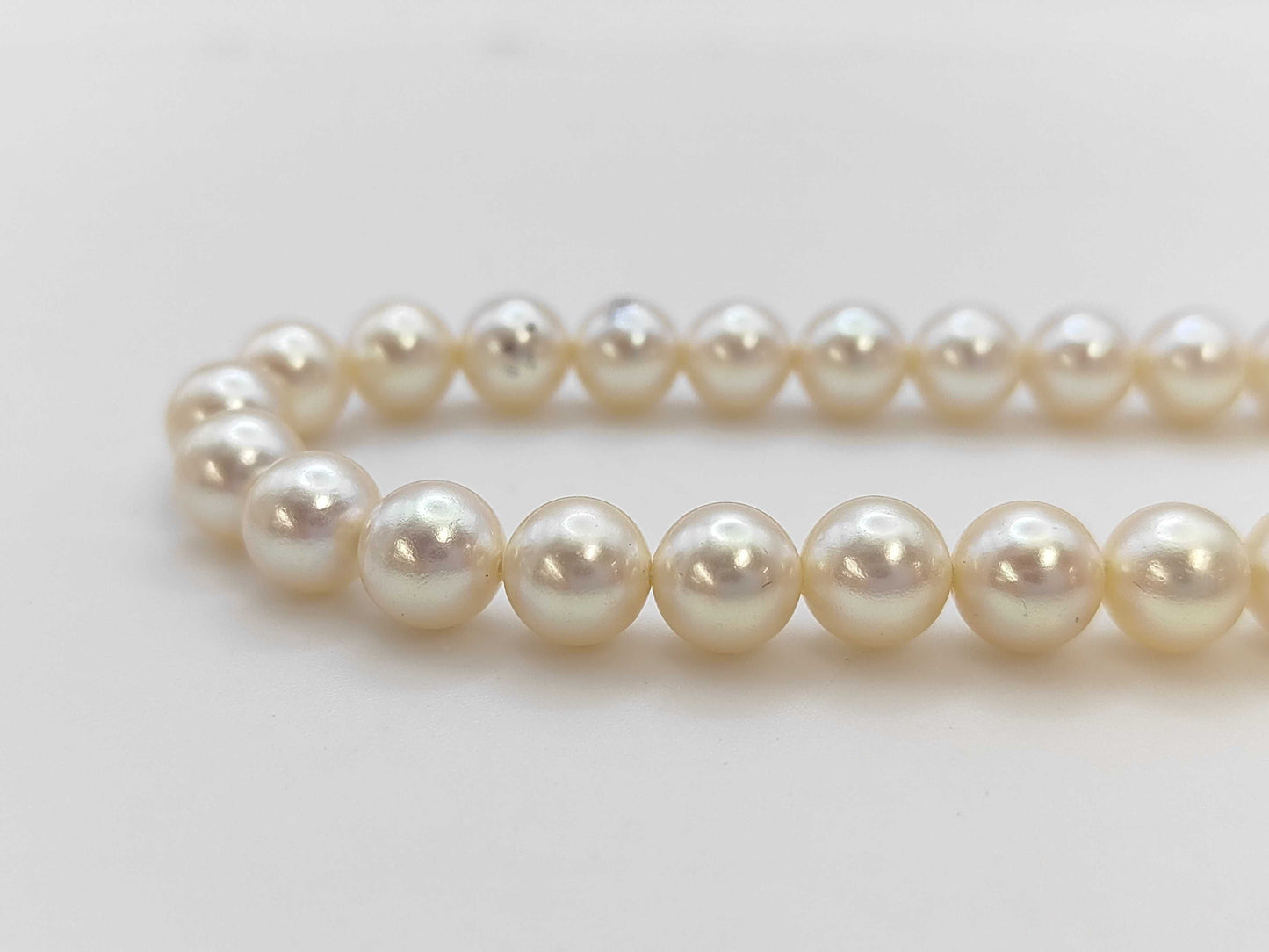 Faux Pearl Sterling Silver 43.4g Necklace 