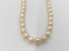 Semi-Round Pearl Necklace, Diameter: Approx. 6.4-6.9mm, 18K Gold, 25.6g 