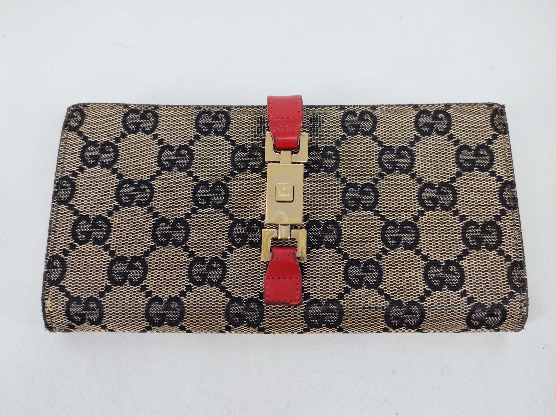 GUCCI GG Canvas GUCCI Gucci Long Wallet GG Canvas Jackie Wallet