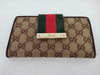 GUCCI GG Canvas GUCCI Gucci Long Wallet GG Canvas Sherry Line Wallet