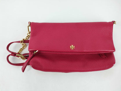 Tory Burch Shoulder Bag, Pink Leather with Chain Shoulder Bag