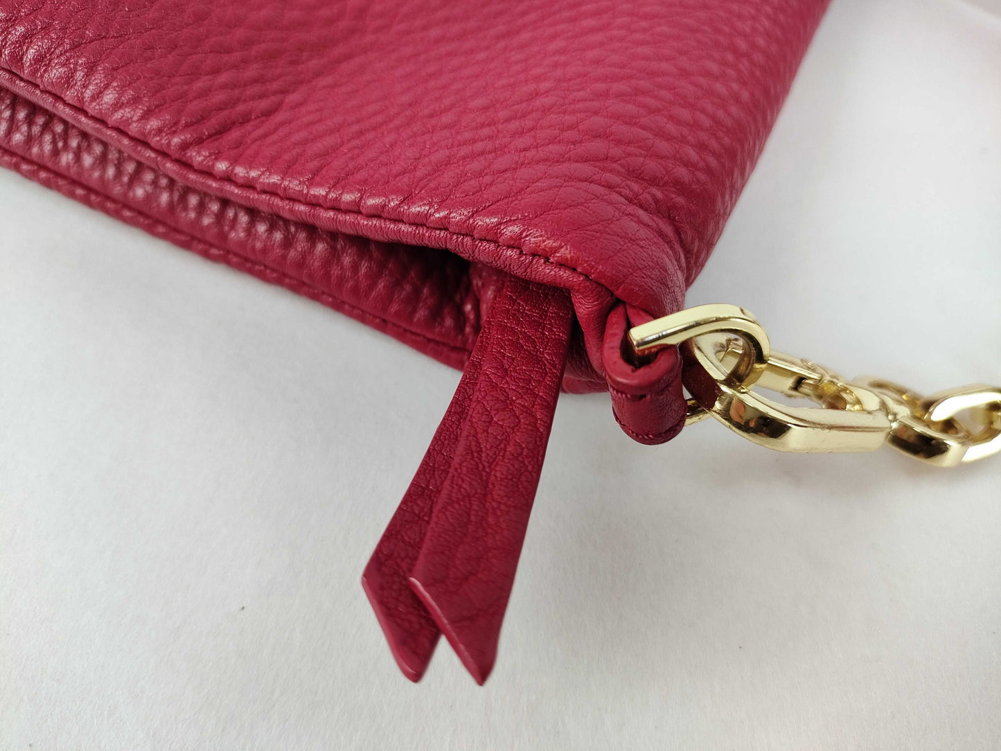 Tory Burch Shoulder Bag, Pink Leather with Chain Shoulder Bag