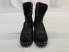 CHANEL Tweed Boots, Black, Chain Sole, Size 38, Other Shoes