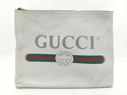 GUCCI Webbing Gucci Second Bag Sherry Line Clutch Bag