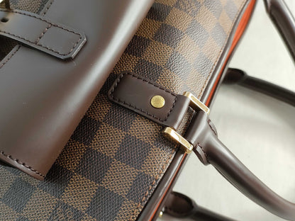 LOUIS VUITTON Damier LV Manosque Handbag