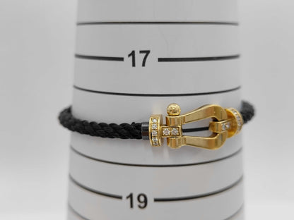 FRED Force 10 #18 Diamond Au750/SS 10.6g Bracelet/Bangle 