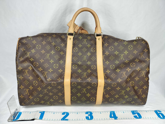 LOUIS VUITTON Monogram Louis Vuitton Keepall Bandouliere 60 Boston Bag