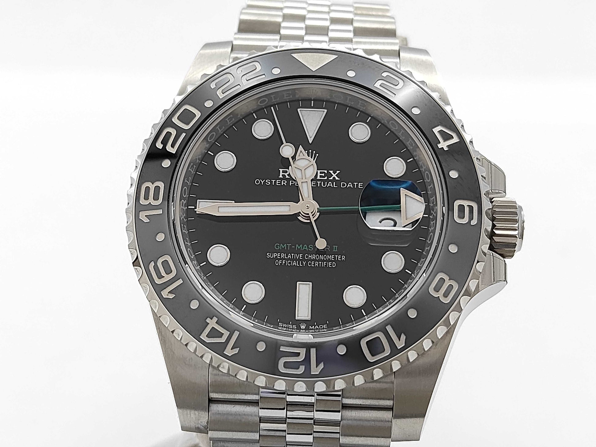 ROLEX 126710GRNR 22K068K1 Black Dial Jubilee Bracelet Men's Watch