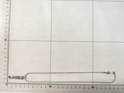 Tiffany & Co. Tiffany Narrow Bar 1837 Necklace in Silver with Non-Original Chain